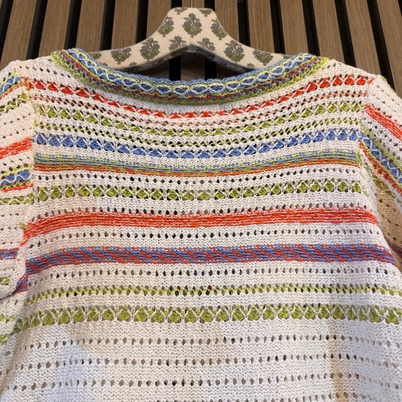 Free People Crocheted Short Sleeve Sweater - Picture 4 of 4